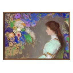 オディロンルドン ヴァイオレット ハイマンの肖像 A3 サイズ ポスター アート おしゃれ 絵画 インテリア 北欧 イラスト マット紙 艶消し アートパネル 額 フレーム デザイン 壁掛け ギフト 新築祝い ディスプレイ 引越し祝い　新生活　空間デザイン 