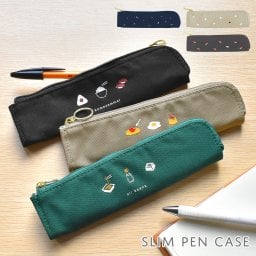 ペンケース スリム 筆箱 おしゃれ レディース メンズ 小さい コンパクト 文房具 薄型 携帯用 LILLE リレ 仕事用 シンプル ミニ 大人 かわいい 筆記用具 ペン入れ 小物入れ 軽量 ファスナー ミニマル 女子 中学生 高校生 大学生 エルコミューン MATOKA 女性 小さめ ペンポーチ
