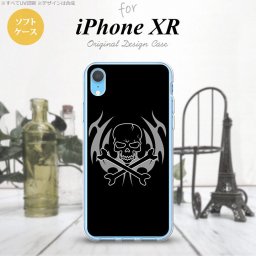 iPhoneXR iPhone XR スマホケース ソフトケース ドクロ 黒 メンズ レディース nk-ipxr-tp514