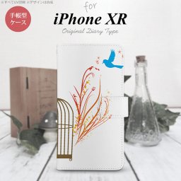 iPhoneXR iPhone XR 手帳型スマホケース カバー 青い鳥 赤  nk-004s-ipxr-dr1294
