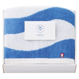 【ギフト対応無料】今治 今治名工 フェイスタオル ブルー (I-77204/2/3) ※送料無料(北海道・沖縄は除く)