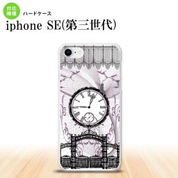 iPhoneSE 3 iPhoneSE 3 スマホケース ハードケース 時計 妖精 黒 メンズ レディース nk-ise3-1256