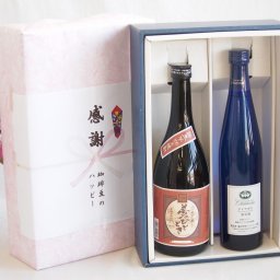 実りの秋の贈り物 感謝の贈り物ボックスプレミアムな芋焼酎と国産ワインセット (シャンモリナイアガラ白ワイン (山梨県)500ml大分井上酒造夢のひととき23°720ml