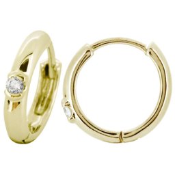 ダイヤモンド フープピアス K18 ピアス 18k フープ メンズ ゴールド ダイヤモンドピアス 一粒 片耳 シンプル 中折れ式 つけっぱなし 18金 普段 使い 自分用 父の日 2024