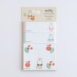 ミッフィー miffy スティッキーメモ (fruits) 付箋 文具 日本製