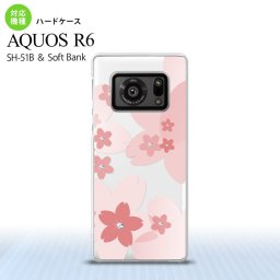 SH-51B AQUOS R6 AQUOS R6 スマホケース ハードケース 花柄 サクラ B ピンク メンズ レディース nk-r6-058