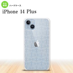 iPhone14 plsu iPhone14 plsu スマホケース 背面ケース ハードケース パズル 透明 白 2022年 10月発売 nk-i14pl-1215