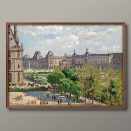 カミーユ ピサロ Place Du Carrousel A3 サイズ ポスター アート おしゃれ 絵画 インテリア 北欧 イラスト マット紙 艶消し アートパネル 額 フレーム デザイン 壁掛け ギフト 新築祝い ディスプレイ 引越し祝い　新生活　空間デザイン 