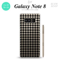 【SC01K】【スマホケース/スマホカバー】【ギャラクシー ノート8】SC01K スマホケース Galaxy Note8 SC-01K カバー ギャラクシー ノート8 千鳥柄 黒クリア nk-sc01k-915【メール便送料無料】