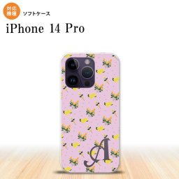 iPhone14 Pro iPhone14 Pro スマホケース 背面ケースソフトケース 花柄 バラ ドット 小 ピンク +アルファベット 2022年 9月発売 nk-i14p-tp252i