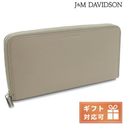 ジェイアンドエムデヴィッドソン 長財布ラウンドファスナー レディース ブランド レザー スペイン SZAW-0XX-SCXX WARM TAUPE グレー系