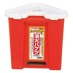 三角消火バケツファイアマンW NC-5 赤 1001（赤）【沖縄県・離島 配送不可】