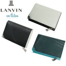 LANVIN en Bleu 513623 ランバンオンブルー アクア セミ長財布 カード段9 ikt02
