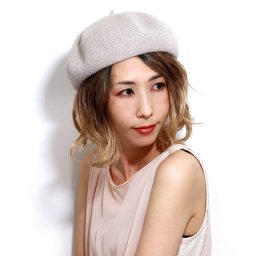 サマーベレー ベレー帽 チョボ付き 夏 レディース メンズ ベレー ユニセックス シンプル 無地 春夏 帽子 サーモニット サマーニット フリーサイズ グレージュ 母の日 ギフト お母さん プレゼント ラッピング