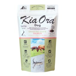 キアオラ KiaOra ドッグフード グラスフェッドビーフ＆サーモン 450g 犬 ドライフード 総合栄養食 無添加 グレインフリー 全年齢用 オールブリード