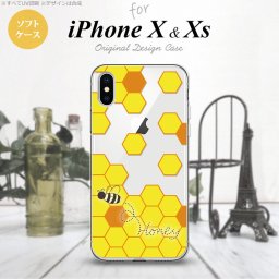 【iPhoneX】【スマホケース/スマホカバー】【アイフォンX】iPhoneX スマホケース カバー アイフォンX ハニー クリア×黄 nk-ipx-tp1685【メール便送料無料】