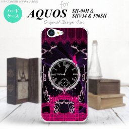 【506SH】【スマホケース/スマホカバー】【アクオス Xx3】506SH スマホケース AQUOS Xx3 506SH カバー アクオス Xx3 妖精と時計 ゴシックピンク nk-506sh-1251【メール便送料無料】