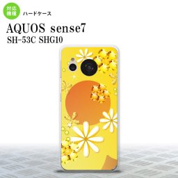 sense7 sense7 スマホケース 背面ケース ハードケース 花柄 ミックス E 黄 2022年 11月発売 nk-sens7-309