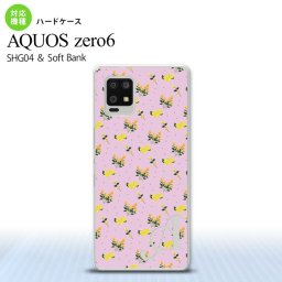 SHG04 SHG04 ZERO6 AQUOS zero6 スマホケース ハードケース 花柄 バラ ドット 小 ピンク +アルファベット メンズ レディース nk-zero6-252i