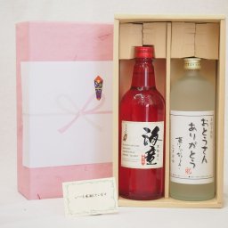 おとうさんありがとう 冬の贈り物お歳暮 感謝贈り物ボックス 芋焼酎 2本セット(濱田酒造 海童 芋 720ｍｌ おとうさんありがとう 芋 720ml)