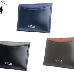 正規品 メンズ レディース SONNE ゾンネ 水染めコードバン カードケース SOC012RE 5001317 ueni51 旅行 ギフト
