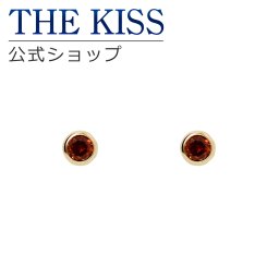 【ラッピング無料】THE KISS 公式ショップ K10 イエローゴールド ピアス ガーネット 誕生石 ピアス レディースジュエリー・アクセサリー ジュエリーブランド THEKISS レディースピアス プレゼント IS0949GN アニバーサリー
