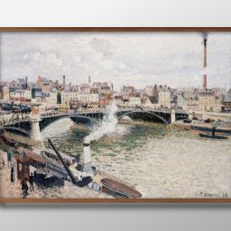 カミーユ ピサロ Morning, An Overcast Day, Rouen A3 サイズ ポスター アート おしゃれ 絵画 インテリア 北欧 イラスト マット紙 艶消し アートパネル 額 フレーム デザイン 壁掛け ギフト 新築祝い ディスプレイ 引越し祝い　新生活　空間デザイン 