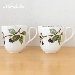 ノリタケ オーチャードガーデン マグカップ ペア  4911L/P97855 noritake 食器 普段使い ティーカップ コーヒーカップ カップ アフタヌーンティー ペアマグカップ 洋食器 おしゃれ ブランド  陶器 シンプル お餞別 結婚祝い 引き出物 誕生日 プレゼント