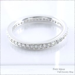10金 指輪 レディース ダイヤモンド リング レディース ふちあり k10 エタニティ フルエタニティリング 0.30ct 10k 重ねづけ 華奢 ホワイトデー