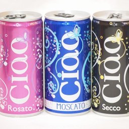 飲みきりイタリアワイン缶3本セット(チャオ モスカート 甘口微発泡白ワイン チャオ ビアンコ 辛口微発泡白ワイン チャオ ロザート やや辛口微発泡ロゼワイン) 200ml×3本