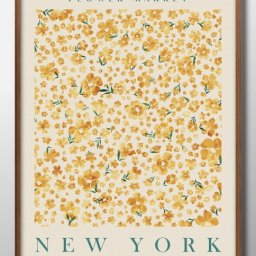 フラワーマーケット 花 ボタニカル 花 A3 サイズ ポスター アート おしゃれ 絵画 インテリア 北欧 イラスト マット紙 艶消し アートパネル 額 フレーム デザイン 壁掛け ギフト 新築祝い ディスプレイ 引越し祝い　新生活　空間デザイン 