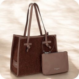 ジャンニキアリーニ トートバッグ メンズ レディース ブランド GIANNI CHIARINI BS 6849 FURRY ブラウン