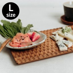 デザインプレート L SY-3[サービングボード おしゃれ 木製 プレート 皿 プレート皿 四角 長方形 木 お皿 洋食器 ウッドプレート 食器 朝食 ランチプレート カフェ カフェ風 ランチ 一人暮らし ひとり暮らし 新生活 食卓 料理 映える] 即納