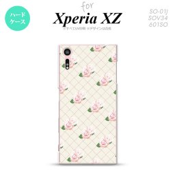 【SO01J】【スマホケース/スマホカバー】【エクスペリア XZ 】SO01J スマホケース XPERIA XZ SO-01J カバー エクスペリア XZ  花柄・バラ（J） ベージュ nk-so01j-264【メール便送料無料】