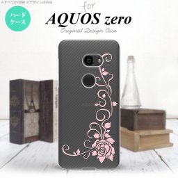 AQUOS zero アクオス ゼロ 801SH スマホケース カバー ハードケース バラB クリア×ピンク nk-801sh-1071[スマホ,スマホケース,スマホカバー,ケース,カバー,ジャケット]