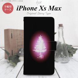 iPhone XS Max 手帳型 スマホ ケース カバー アイフォン ツリー ピンク【アイフォーン XS マックス,iPhone,XS,Max,メール便 送料無料】