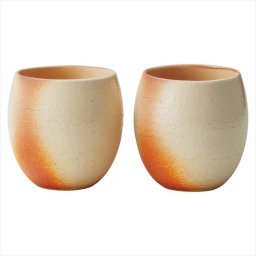 信楽焼 〈Scarlet〉 緋色 ぽってりカップペア　 Sk-3p  内祝 内祝い お祝 御祝 記念品 出産内祝い プレゼント 快気祝い 粗供養 引出物