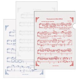 トリコロール ファイル3枚セット 【音楽雑貨 ピアノ雑貨】 この商品はお取り寄せ商品です♪音符 ピアノ 楽器 音楽雑貨 吉澤