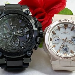 カシオ 恋人たちのGショック ペアウォッチ G-SHOCK BABY-G MTG-B3000B-1AJF BGA-2510-4AJF  電波ソーラー 送料無料 国内正規品 記念日 誕生日 プレゼント お揃い ブラック 黒 ピンクベージュ クリスマス お祝い 結婚 婚約 20代 30代 40代 50代 カップル 夫婦
