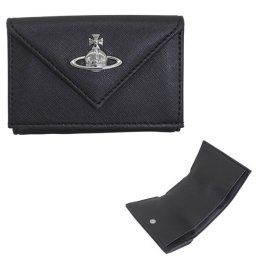 ヴィヴィアンウエストウッド VIVIENNE WESTWOOD 三つ折り財布 折り畳み ミニ財布 コンパクト ブラック ENVELOPE BILLFOLD 5115002EW S0021 N401