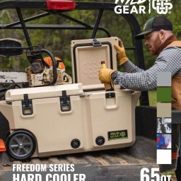 ワイルドギア WYLD GEAR ハードクーラー FREEDOM シリーズ 65 QT クーラー ユニセックス レジャー キャンプ用品 made in USA 