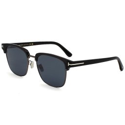 トムフォード TOM FORD サングラス アジアンフィット アイウェア UVカット ブロー サーモント FT1139-K/S 05A 56 メンズ レディース ユニセックス ブラック+グレー