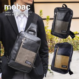 mobac モバック ボディバッグ メンズ スリングバッグ ワンショルダー 肩掛け 斜め掛け フェイクレザー 合成皮革 アウトドア スポーツ