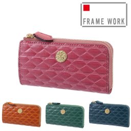 フレームワーク キーケース コインケース レディース FRAME WORK モネータ 小銭入れ 45015 イタリア製 牛革 本革 ピンク オレンジ グリーン ネイビー 送料無料 誕生日プレゼント ギフト プレゼント ラッピング無料