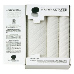 【ギフト対応無料】ナチュラルフェイスライフスタイル バス1P・フェイスタオル2P (LHS10252) ※送料無料(北海道・沖縄は除く)