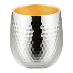 【ギフト対応無料】燕熟の技 ステンレス二重ロックカップ250ml(内面金メッキ) (EJA-750) ※送料無料(北海道・沖縄は除く)