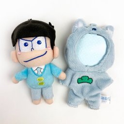 おそ松さん アニマルコス松 カラ松 お着替えマスコット ボールチェーン キーホルダー グレー