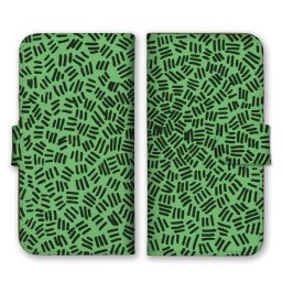 ＼全機種対応／ スマホケース 手帳型 スマホカバー 手帳タイプ スマートフォン ケース カバー パターン 模様 ブラック グリーン かわいい おしゃれ かっこいい カードホルダー付き カード収納 合皮 合成レザー