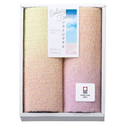 Solairo Towel (ソライロタオル) フェイスタオル2P ピンク  ／タオル 日用品・ヘルスケア お中元 御中元 ギフト 暑中 残暑 お盆 初盆 新盆 お供 御供 ギフト 2026 送料無料 ギフト プレゼント プチギフト 内祝い 快気祝い 出産祝い 結婚祝い 引出物 新築祝い お返し