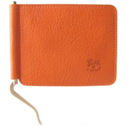 イルビゾンテ IL BISONTE 財布 メンズ レディース バケッタレザー 本革 マネークリップ 札ばさみ ORANGE オレンジ C0963 P 166 送別会 誕生日 お中元 結婚祝い 結婚式 彼氏 息子 夫 男性 彼女 妻 女性 財布 高級 父の日 母の日 即日発送 ホワイトデー